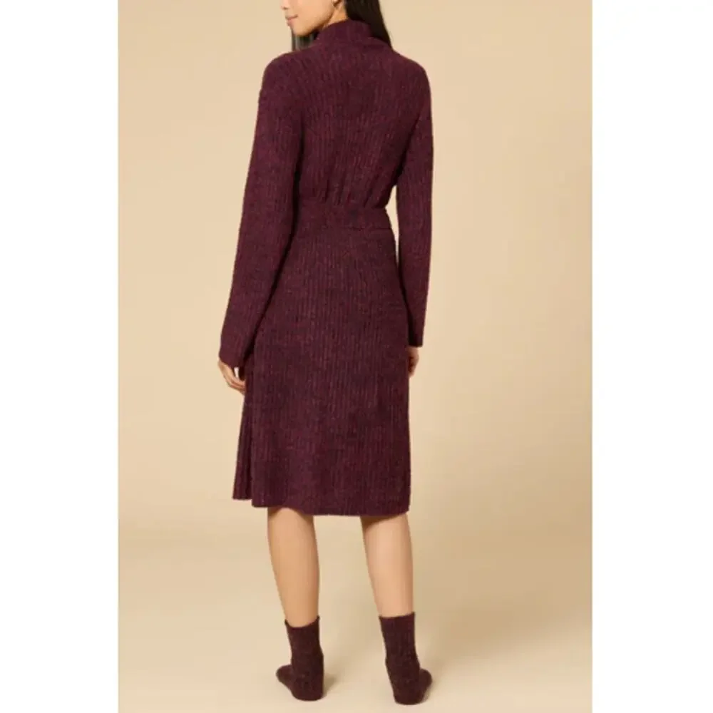 Softies Women's Dark Heather Cherry Cola Marshmallow Wrap Robe Size 2X-3X